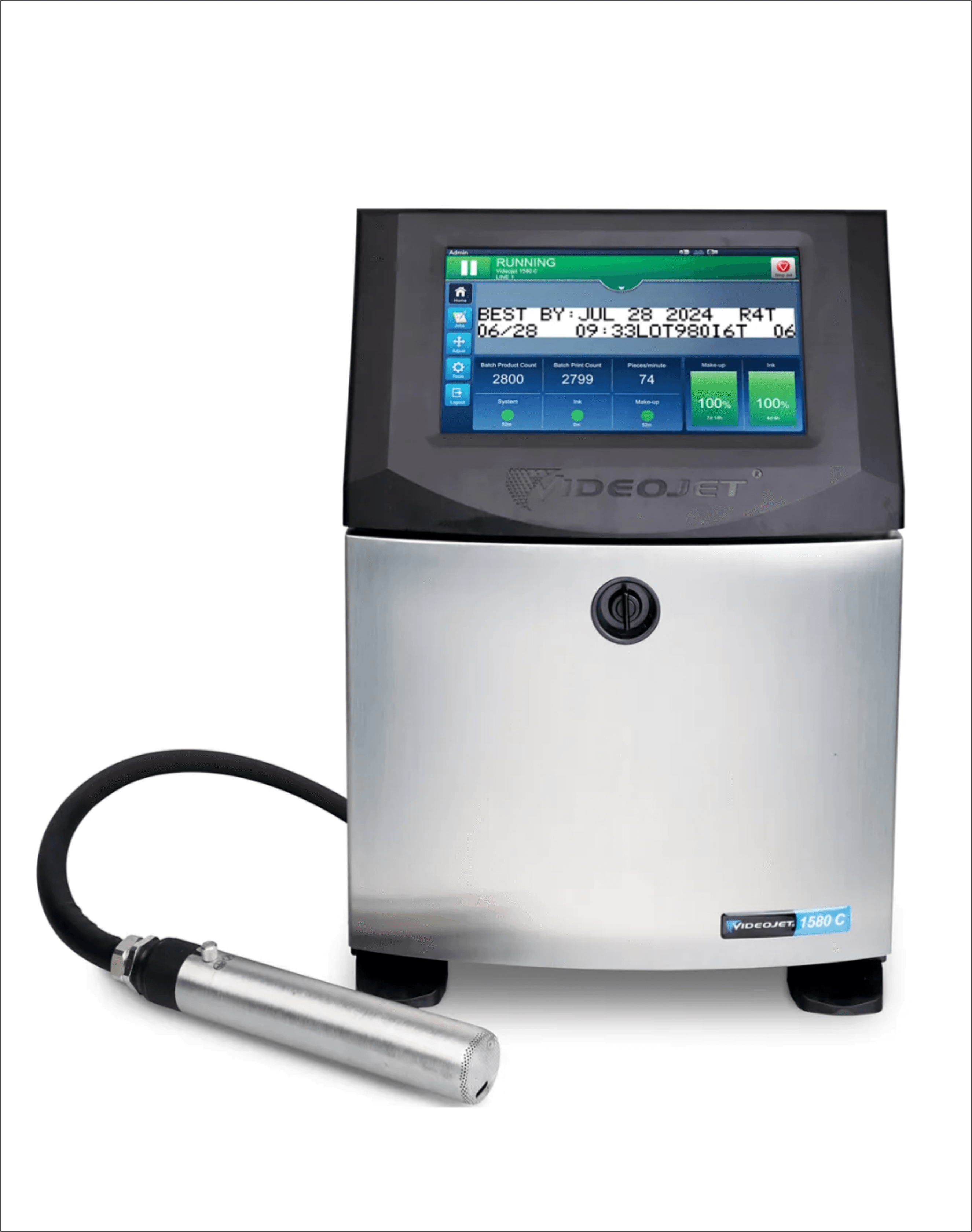 Videojet 1580 C soft pigment contrast