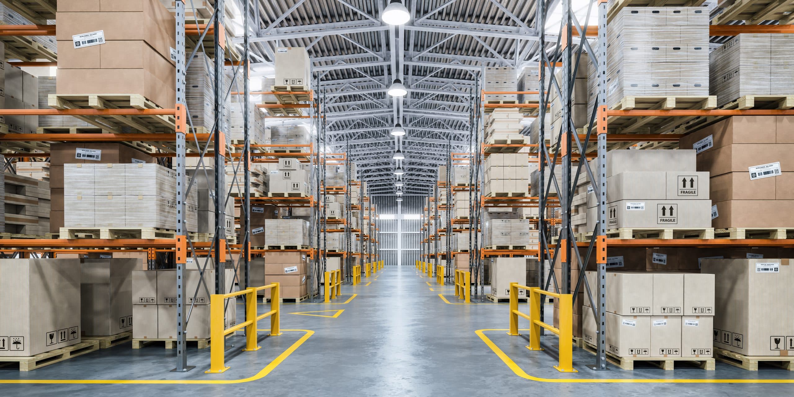 Ergonomics in Logistics: Warehouse Optimization with Plastic Storage Boxes and Shelving Systems background